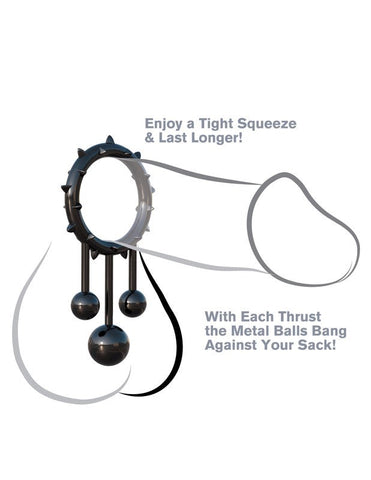 Pipedream Fantasy C Ringz Original Ball Banger Cock Ring Dual Design - Cock Rings