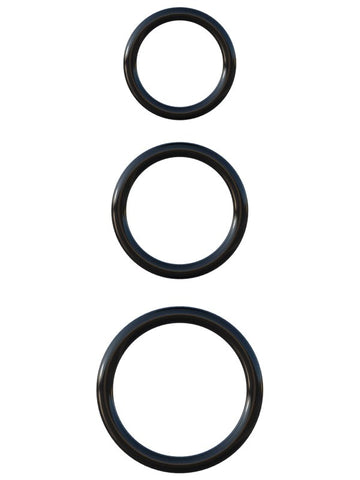 Pipedream Products Fantasy C Ringz Silicone 3 Ring Stamina Set Premium Cock Ring - Cock Rings