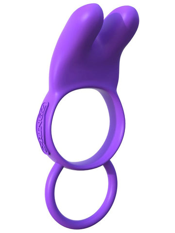 Pipedream Fantasy C Ringz Twin Teazer Rabbit Cock Ring with Dual Vibration - Vibrating Cock Rings