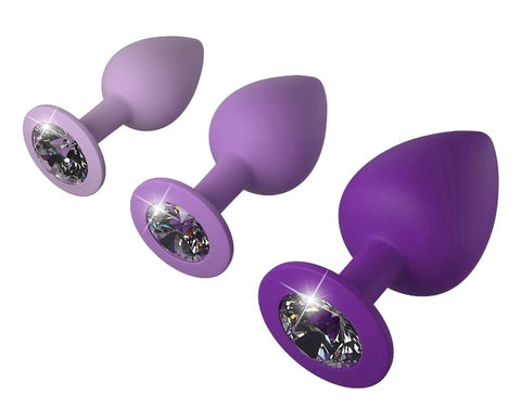 Pipedream Products Fantasy for Her Little Gems Butt Plug Trainer Set 3 Sizes - Butt Plugs