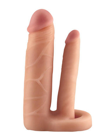 Fantasy X Tensions Double Trouble Penis Extension Solid with Dual Stimulator - Pumps, Extenders and Sleeves