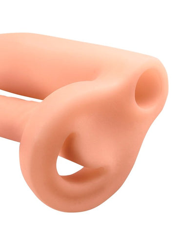 Pipedream Fantasy X Tensions Double Trouble Cock Girth Gainer with Dual Design - Pumps, Extenders and Sleeves