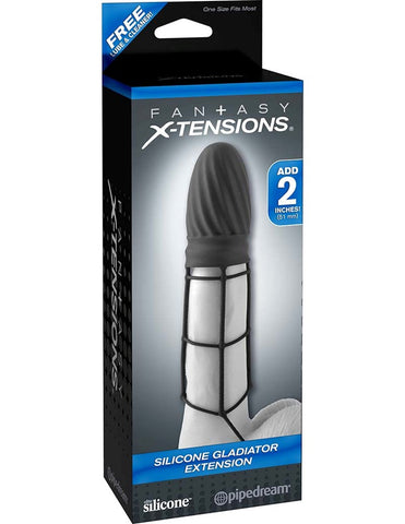 Fantasy X Tensions Gladiator Penis Extension with Ball Strap Support - Pumps, Extenders and Sleeves