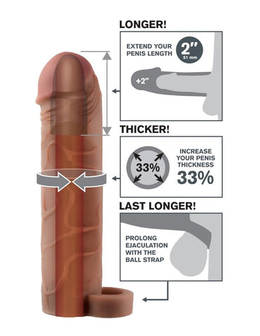 Fantasy X Tensions Perfect 2 inch Extension With Ball Strap Penis Enhancement - Pumps, Extenders and Sleeves