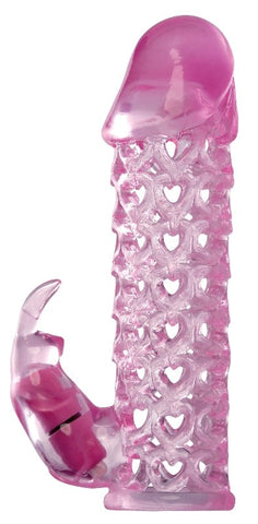 Fantasy X Tensions Vibrating Couples Cock Cage Pink with Dual Stimulation - Pumps, Extenders and Sleeves