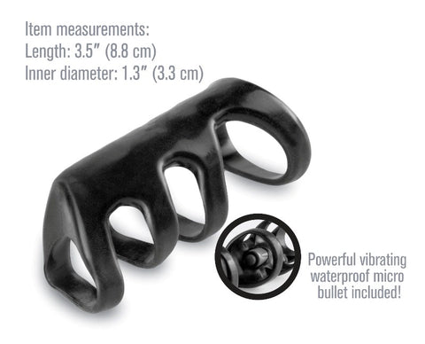 Fantasy X Tensions Vibrating Power Mens Cock Cage with Vibrating Bullet - Pumps, Extenders and Sleeves