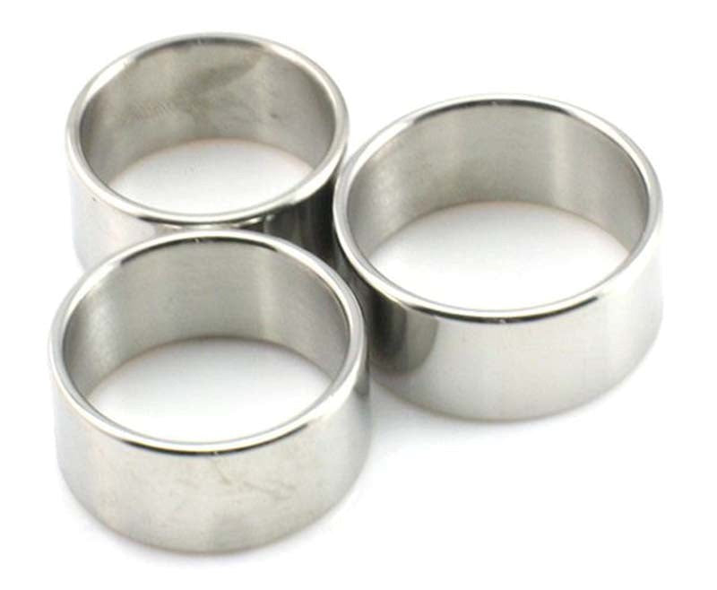 Fashion Mens Stainless Steel Cock Ring Discreet Packaging - 28mm - Cock Rings