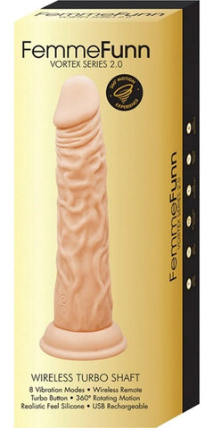 FemmeFunn Vortex Series 2.0 Wireless Turbo Shaft Premium Vibrator - Masturbators and Strokers