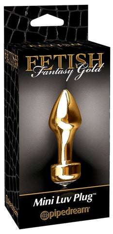 Fetish Fantasy Gold Mini Luv Beginners Anal Plug with Crystal Base - Butt Plugs