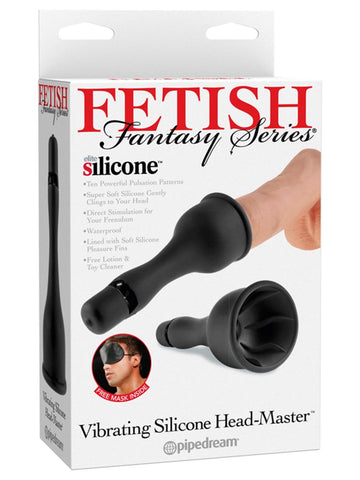 Pipedream Fetish Fantasy Silicone Penis Head Master with 10 Pulsation Patterns - Masturbators and Strokers