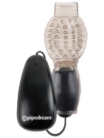 Pipedream Fetish Fantasy Vibrating Penis Head Teazer Male Masturbator - Masturbators and Strokers