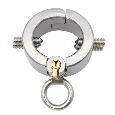 Stainless Steel BDSM Piercing Chamber - Explore Pleasure and Pain - Ball and Cock Toys