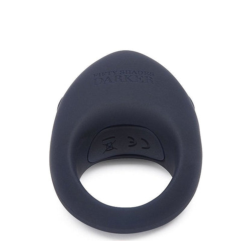 Fifty Shades Darker Release Together Love Ring with Ribbed Stimulator - Cock Rings
