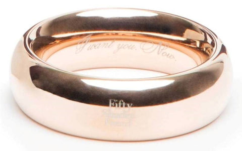 Love Honey Fifty Shades Freed I Want You Now Steel Love Ring Rose Gold - Steel Cock Rings