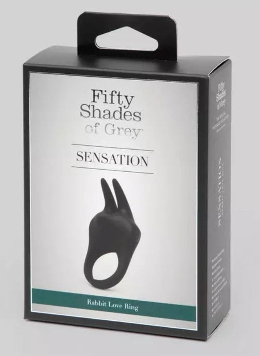 Fifty Shades Rechargeable Vibrating Rabbit Cock Ring - - Cock Rings