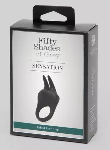 Love Honey Fifty Shades Delightful Rabbit Ears Couples Cock Ring 20 Vibration Modes - Cock Rings