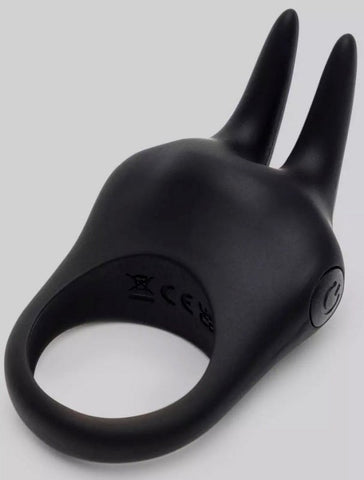 Love Honey Fifty Shades Delightful Rabbit Ears Couples Cock Ring 20 Vibration Modes - Cock Rings