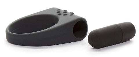 Fifty Shades of Grey Secret Weapon Vibrating Love Ring with Textured Stimulator - Cock Rings
