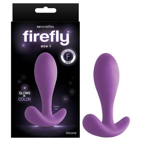 NS Novelties Firefly Ace I Glow in the Dark Butt Plug - Butt Plugs