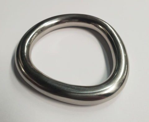Hells Couture Flared Cock Ring Large Surgical Steel Enhancement - Cock Rings