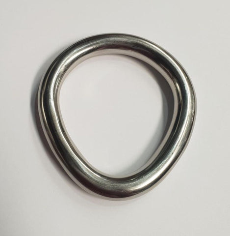Hells Couture Flared Cock Ring Large Surgical Steel Enhancement - Cock Rings