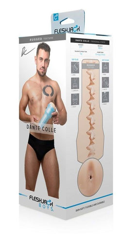 Fleshjack Boys Dante Colle Rugged Realistic Stroker - Masturbators and Strokers