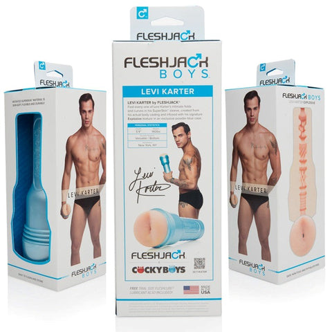 Fleshjack Boys Levi Karter Explosive Realistic Male Masturbator - Masturbators and Strokers