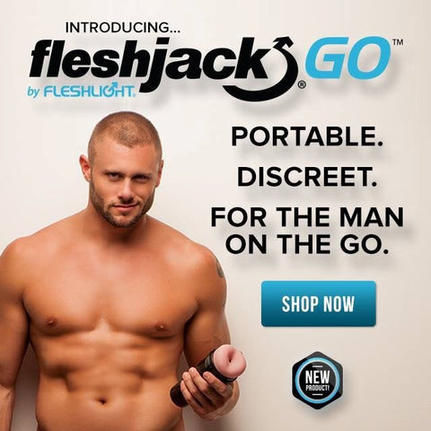 Fleshlight Fleshjack Go Surge Masturbator and Lubricant Combo Pack - Fleshlight Male Masturbators