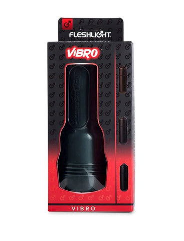Fleshjack Vibro Pink Bottom Vibrating Male Masturbator - Masturbators and Strokers