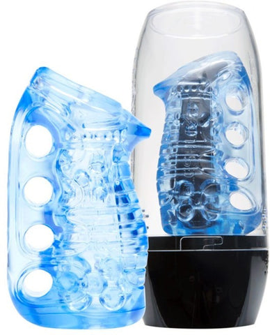 Fleshlight Fleshskins Grip Blue Ice Male Masturbator With Case - Fleshlight Male Masturbators