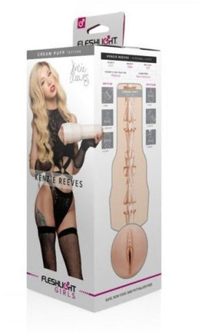 Fleshlight Girls Kenzie Reeves Cream Puff Realistic Male Masturbator - Masturbators and Strokers