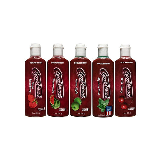 GoodHead 5 Pack Oral Delight Gel by Doc Johnson - Water Based Lubes