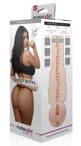Fleshlight Girls Violet Myers Ahegao Realistic Butt Stroker 10 Inch Superskin - Realistic Butts And Vaginas