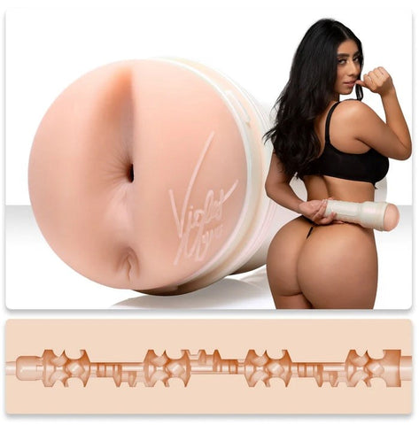 Fleshlight Girls Violet Myers Ahegao Realistic Butt Stroker 10 Inch Superskin - Realistic Butts And Vaginas