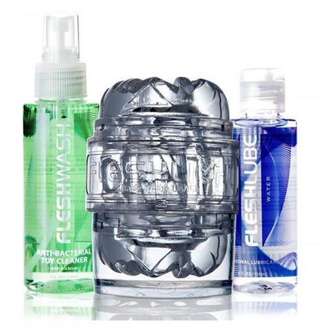 Fleshlight Quickshot Vantage Stroker and Adult Lubricant Combo Pack - Fleshlight Male Masturbators