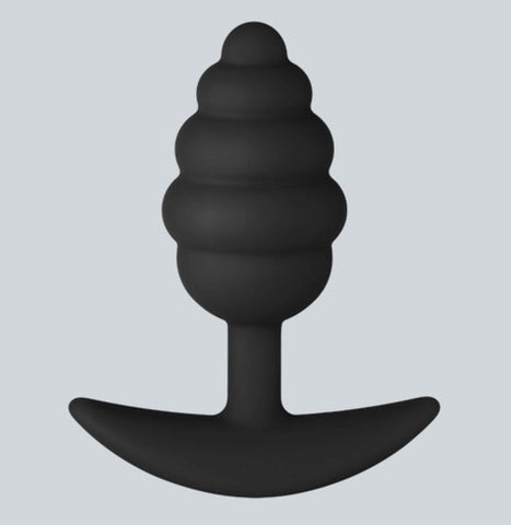 Forto F 83 Premium Silicone Honey Dipper Plug Ribbed Texture Anal Play - Butt Plugs