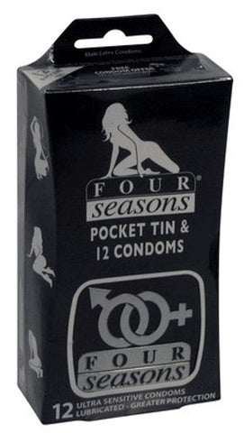 Four Seasons Black Collection - Stretchy Fit Condoms - Condoms