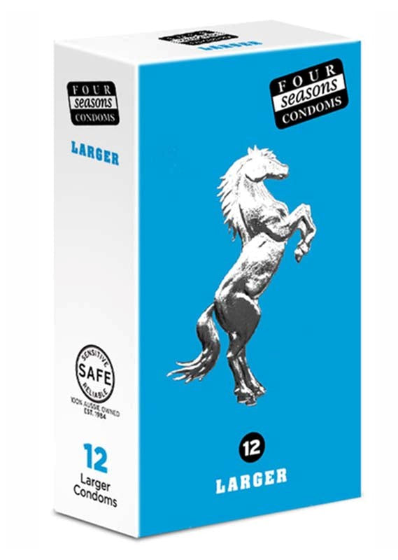 Four Seasons Larger Fitting Condoms Enhance Your Size - - Condoms