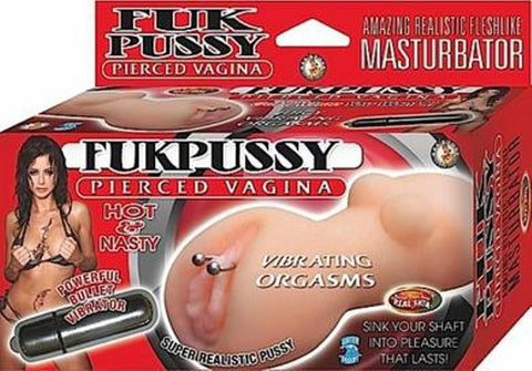 Nasstoys Fukpussy Pierced Vagina Flesh Vibrating Male Masturbator - Masturbators and Strokers