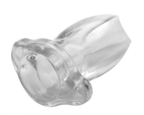 XR Brands Gape Glory Clear Hollow Anal Plug with Visual Stimulation - Butt Plugs