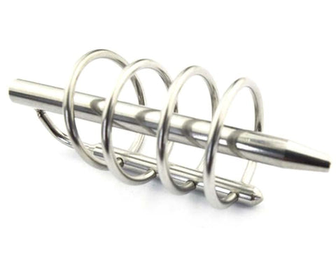 BDStyle Gates of Hell Cock Cage & Penis Plug with Urethral Stimulation - Male Chastity