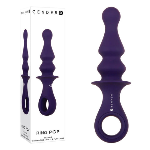 Evolved Gender X Rechargeable Pleasure Ring Unleash Ecstasy Vibrating Butt Plug - Butt Plugs