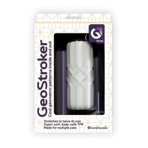 Icon Brands Geometric Bliss GeoStroker No. 3 Male Masturbator with Textured Interior - Masturbators and Strokers