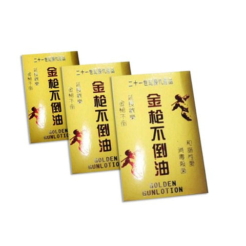 BDStyle Golden Gun Lotion Wipes for Extended Male Performance - Delay and Excite Sprays