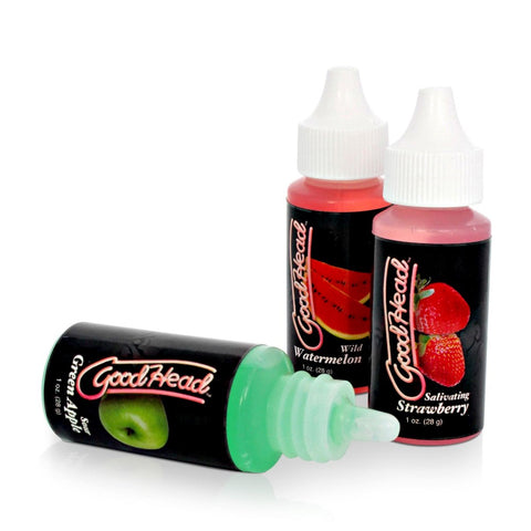 Doc Johnson Good Head Tingle Drops Anal Lube 3 Pack Oral Enhancement - Delay and Excite Sprays