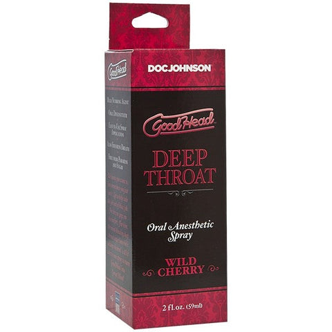 GoodHead Deep Throat Spray 59ml Throat Desensitizer for Oral Sex - Water Based Lubes
