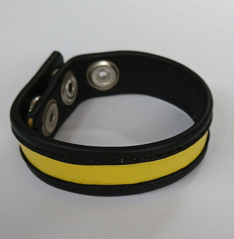 Hells Couture Guyzingear Adjustable Leather Cock Ring Three Speed Buckle - Cock Rings