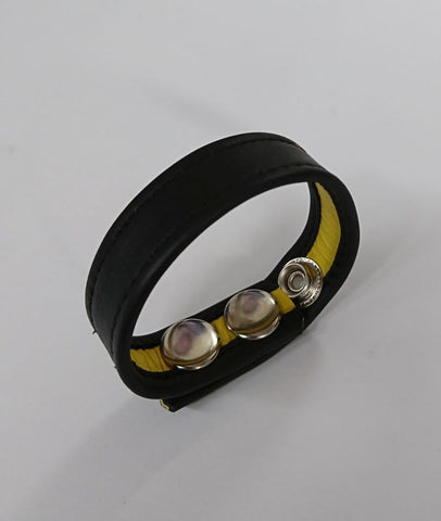 Hells Couture Guyzingear Adjustable Leather Cock Ring Three Speed Buckle - Cock Rings