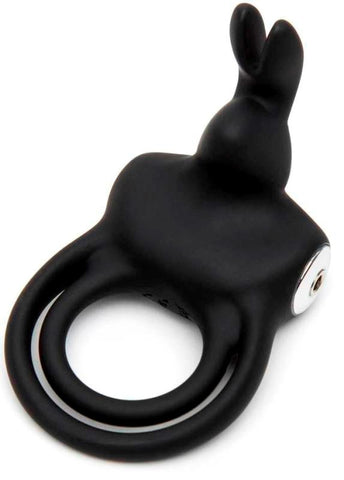 Love Honey Happy Rabbit Stimulating Rechargeable Rabbit Cock Ring with Clitoral - Cock Rings