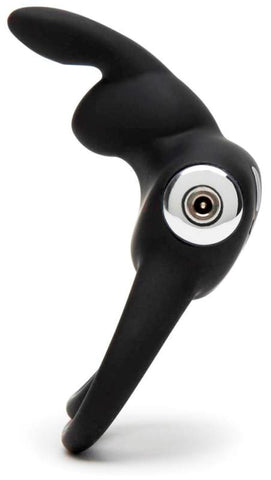 Love Honey Happy Rabbit Stimulating Rechargeable Rabbit Cock Ring with Clitoral - Cock Rings